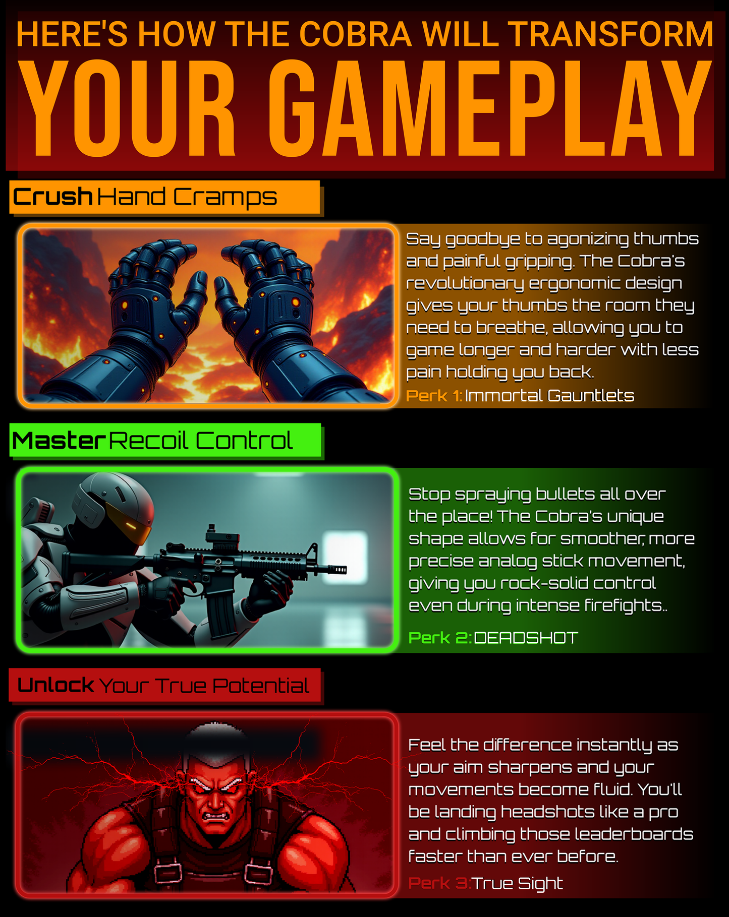 Razer Wolverine V3 Tournament Edition Compatible Thumbsticks