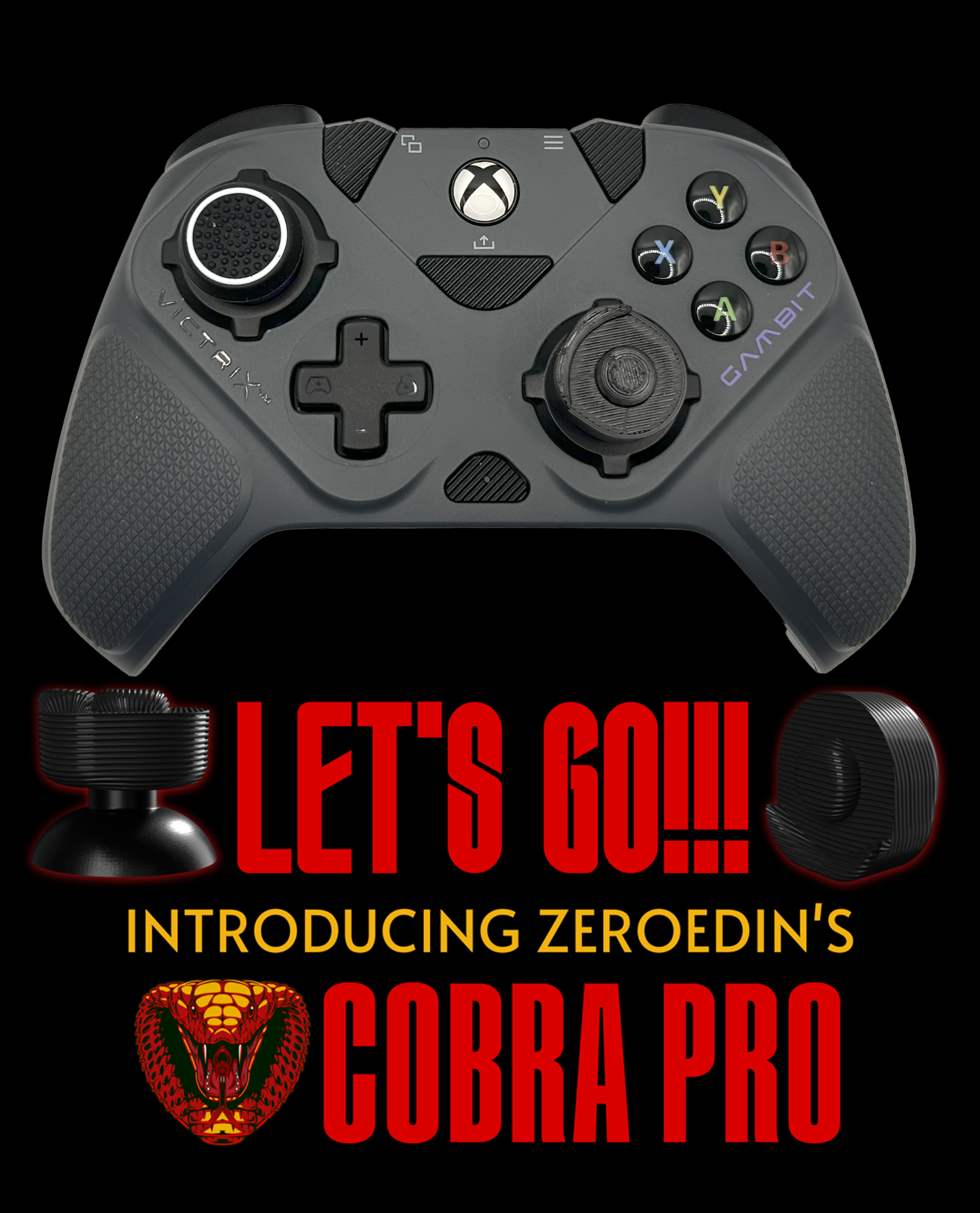 Victrix Gambit Prime & Pro BFG Compatible Thumbsticks – ZeroedIn Victrix Gambit Prime & Pro BFG Compatible Thumbsticks – ZeroedIn