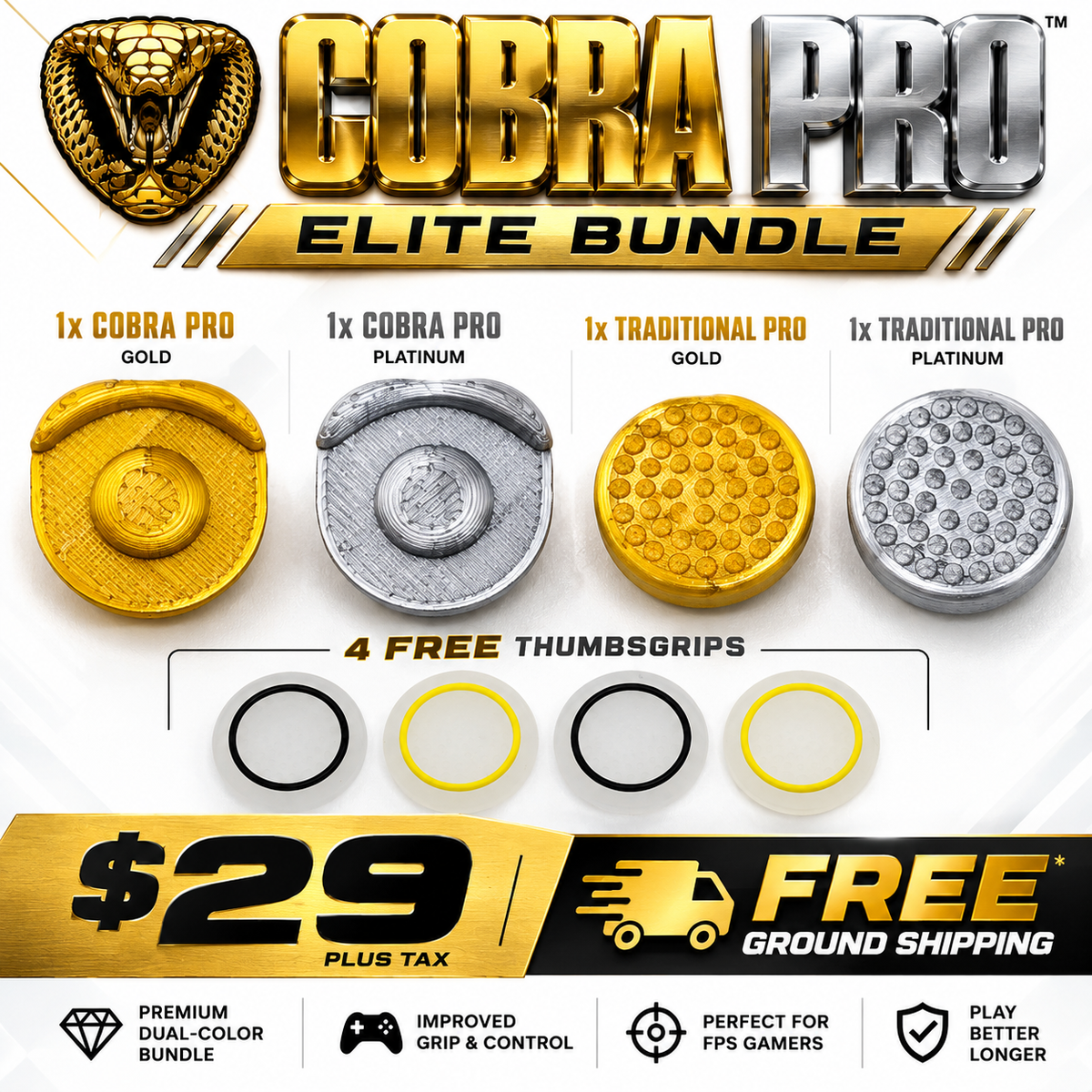 8BitDo Compatible Cobra Pro Thumbsticks