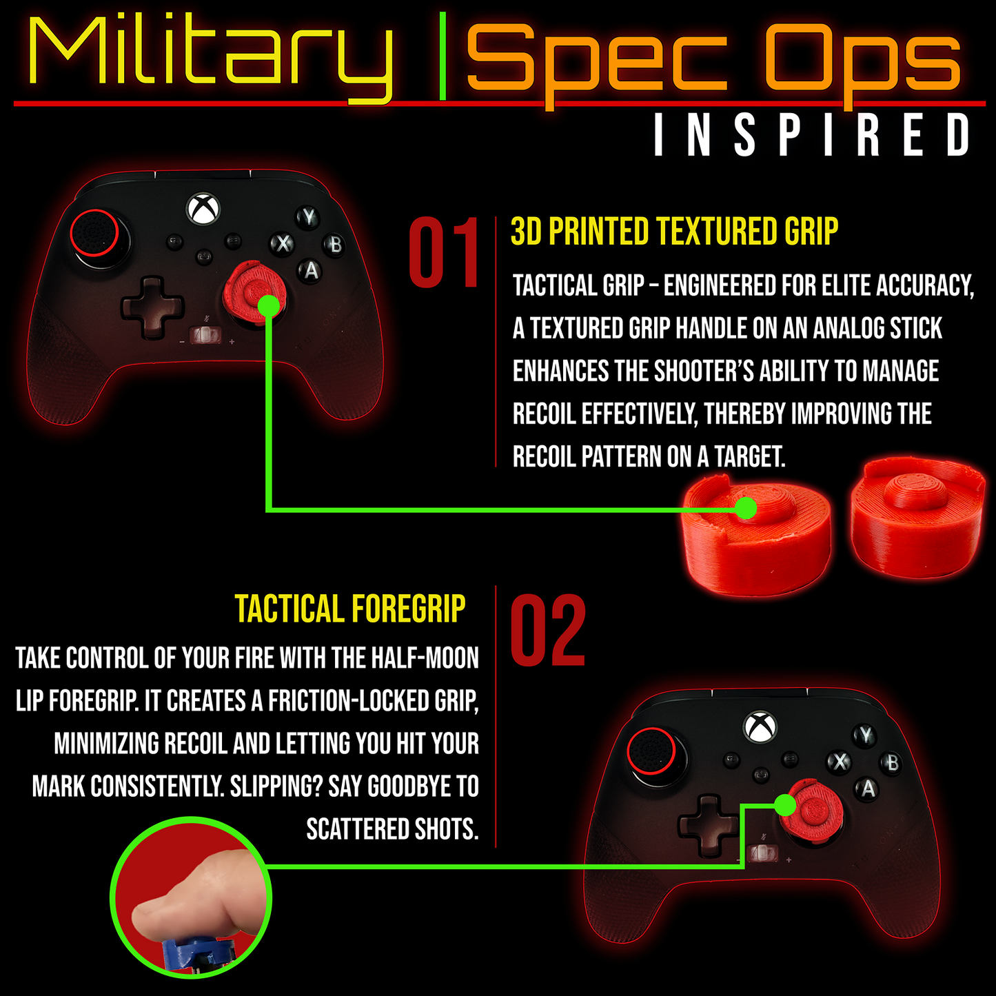 ManbaOne Compatible Cobra Pro Thumbsticks