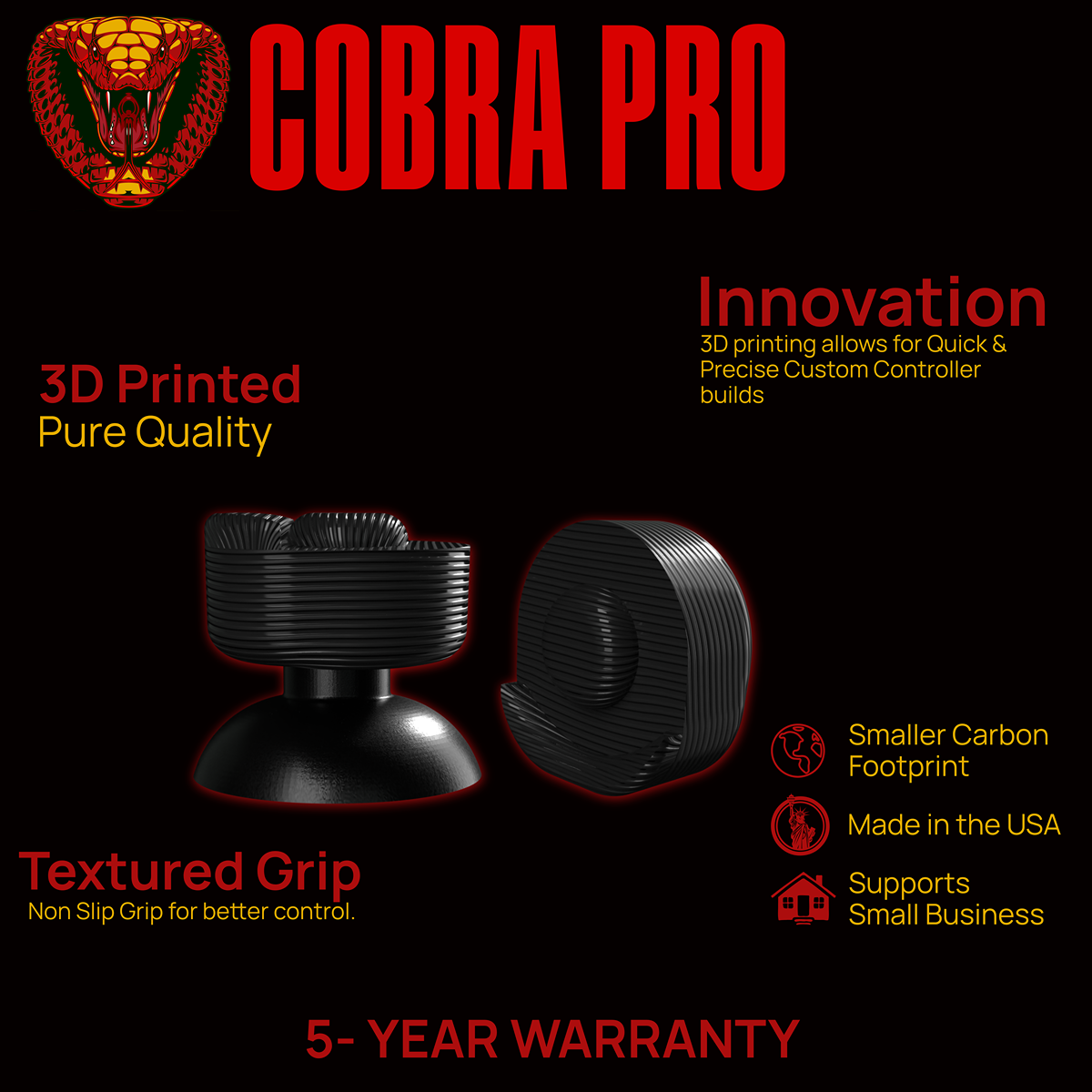 ManbaOne Compatible Cobra Pro Thumbsticks